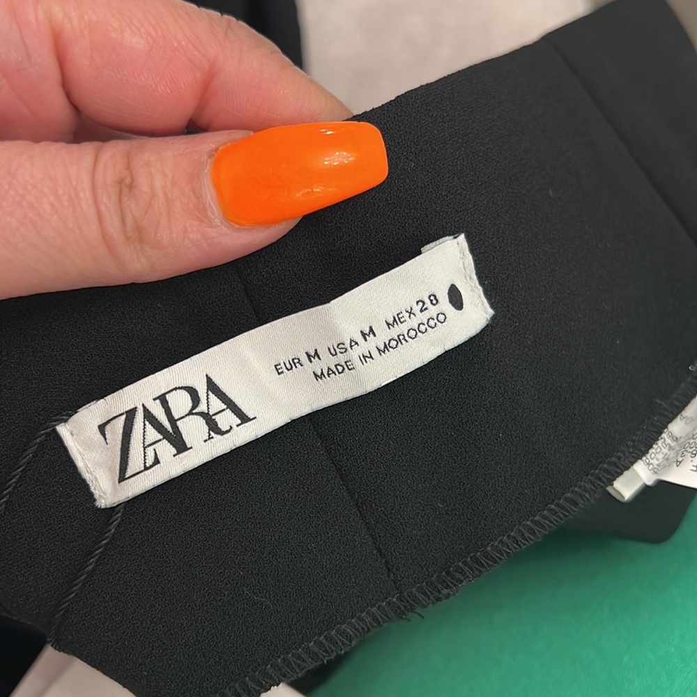 Zara Black Wide-Leg Trousers - Picture 16 of 16